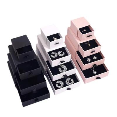 China Colorful Matte Jewelry Packaging Boxes Gift Jewelry Storage Box Travel Jewelry Box for sale