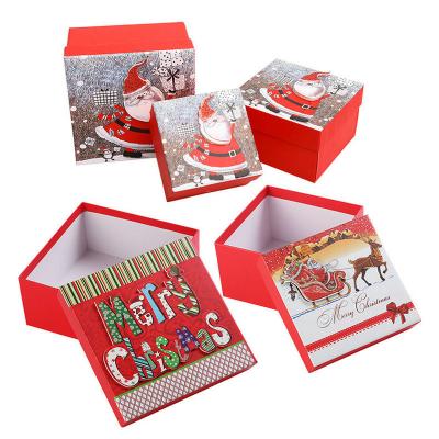 China Lid And Base Box Innovative Biodegradable Packaging Luxury Christmas Eve Box for sale
