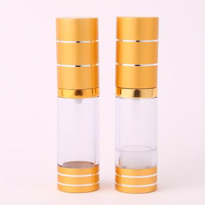 China Empty Plastic Cosmetic Packaging 15ml 30ml 50ml Essential Oil Airless Pump Bottle for sale