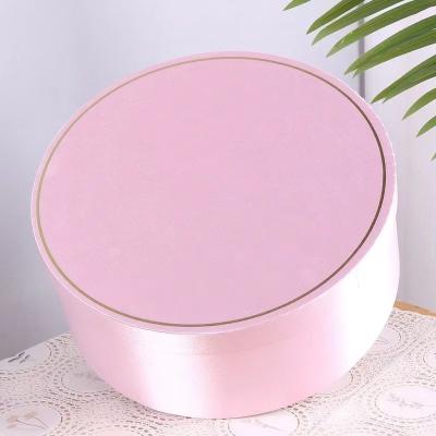 China Cylinder Pink Silk Innovative Biodegradable Packaging Rigid Cardboard Tube for sale