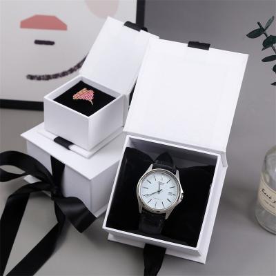 China Cardboard Paper Jewelry Set Box For Ring Necklace Rectangle Foam Filled 7x9x3cm for sale