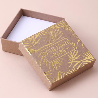 China Ring Pink Jewelry Packaging Rigid Box Paper Bracelet Table 10*10*3.5cm 500 Pcs for sale