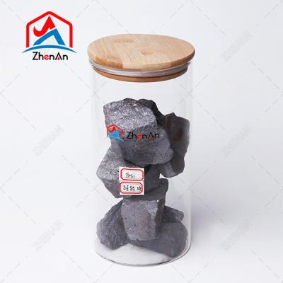 China Ferro-Silikon FeSi 75 72 Klumpen voor de staalindustrie Hoog zuiverheidsdeoxiderend metaallegeringsadditief Leverancier Te koop