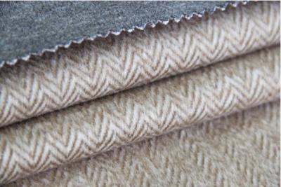 China Velo de lã da alpaca clássica pesada de pano da sarja de desenhos em espinha da tela de estofamento de lãs à venda