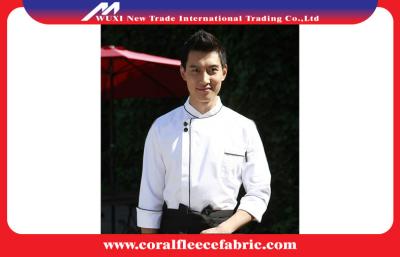 China Uniformes feitos sob encomenda clássicos do cozinheiro chefe/revestimentos dos cozinheiros chefe/roupa brancos dos cozinheiros chefe com poliéster/algodão à venda