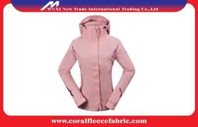 China Windproof Warm Womens Winter Outdoor Jacket , Breathable Wind Stopper 3 in 1 Fleece Jacket for sale