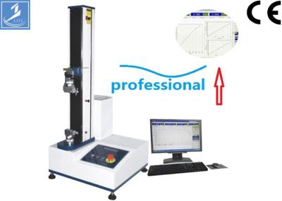 China Microcomputer 2KN Leather Universal Tensile Testing Equipment 0.1 - 500 mm / min speed Range for sale