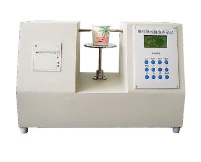 China Accuracy Paper Testing Instruments , ISO 2493 Paper Cup Bowl Stiffness Tester for sale