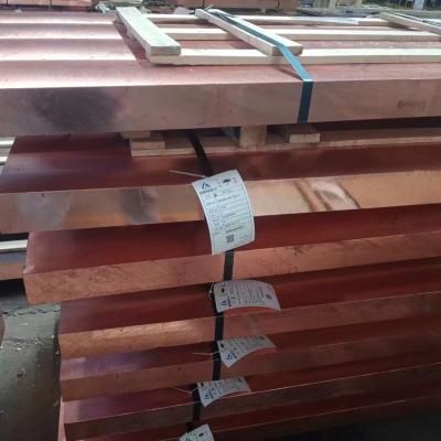 China Especificação padrão de ASTM B152/B152M C10100 para a placa de cobre vermelha da folha à venda
