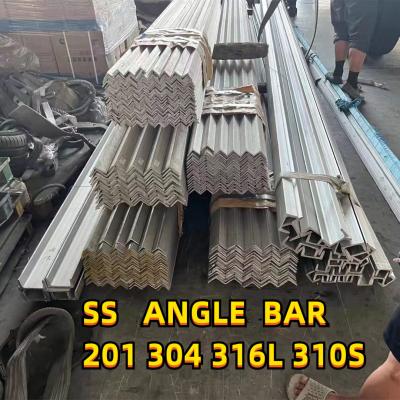 China 6m Length ASTM A276 201 304 316L Unequal  Equal  L Profiles Stainless Steel Angle Bar for sale