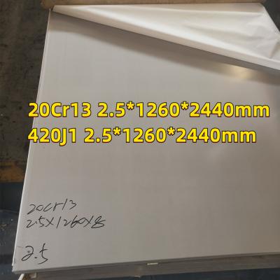 China 420J2 Stainless Steel Sheet Metal  thickness 0.60mm 0.70mm In Stock 1220*2440MM For Knives for sale