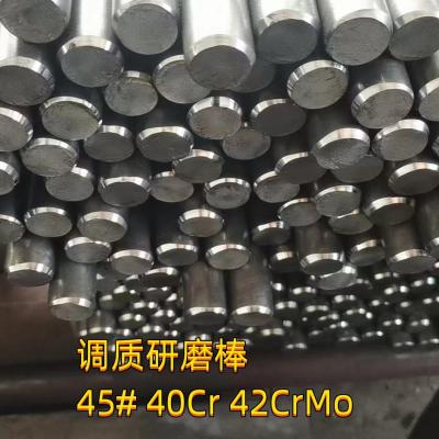 China EN10204/3.1 Rodas de rectificación de acero de aleación 42CrMo4+QT Ø30mm X 2,5m de largo HRC28-32 en venta
