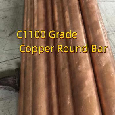 中国 OFHC C10100 Copper Solid Bar Rod Oxygen Free High Conductivity OD25mm Alloy C10100 販売のため