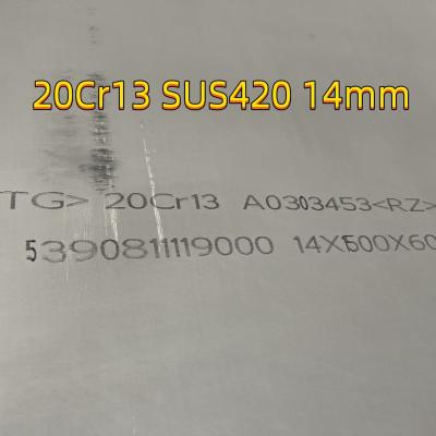 China AISI 420 Sheet  TISCO 20Cr13 SUS420J1 430J2  DIN 1.4021 Stainless Steel Plate 10-50mm for sale