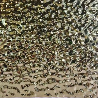 China 304 Watershed Flower Panel Levha Ayna Killer Levha Rose Gold SUS304 Stainless Steel Sheet for sale
