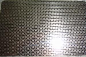 China SS 316L Grade Etching Stainless Steel Sheet Metal With Surface Linen Pattern for sale