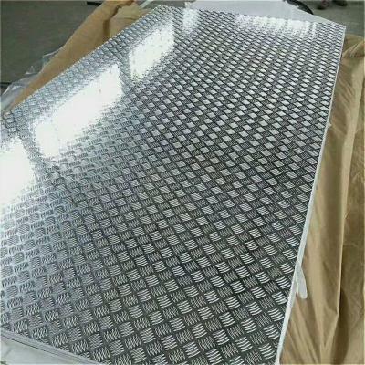 China 18 Gauge Chequred Polished Aluminum Sheet , 6061 Aluminum Checkered Sheet for sale