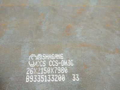 China Placa de acero ASTM A131 GR Dh36 de la construcción naval de LR DH36 de la placa de acero de la nave de CCS DH36 en venta