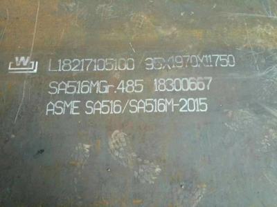 Chine ASTM A516 Gr70 Bolier Steel Plate ASME SA516 Grade 70 Carbon Steel Plate à vendre