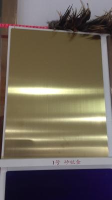 China Gold Mirror 304 Stainless Steel Sheet 304 Titanium Gold Mirror Color Stainless Steel Sheet for sale