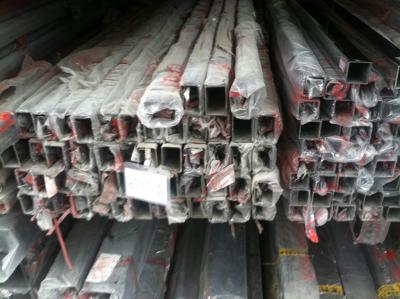 China 201 stainless steel welded pipe polished outside  , 201 mirror polished SS square pipe for sale