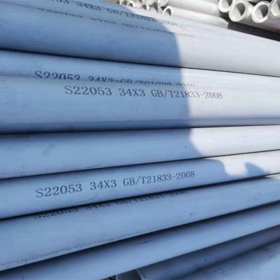 China Duplex Pickled Finishing Stainless Steel Seamless Tube Grade S31803 S32205 S32750 S32550 for sale