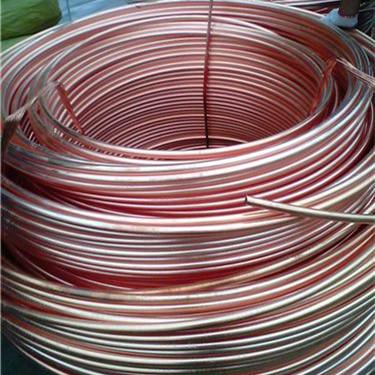 China Kupfer-Rohr-helles getempertes Ods 10 X der Spulen-C2700 Gewicht 0,7 Millimeter zu verkaufen