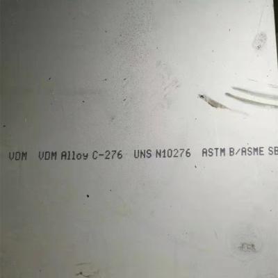 China Placa de la aleación de la aleación ASTM B575 UNS N10276 de Hastelloy C-276 del grado de la placa en venta