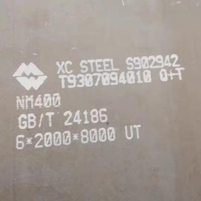 China La placa del desgaste de NM400 AR400 AR500/lleva - la placa de acero resistente 6m m - 80m m para la mina de carbón en venta