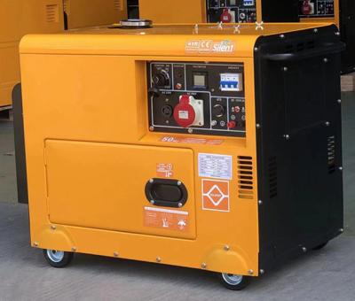 Chine Small Super Silent Air Cooled Genset Diesel Generator 3kw 5kw 7kw 8kva DC 12V Single Phase à vendre