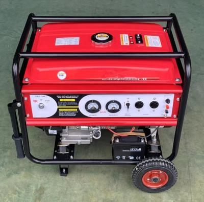 China Air cooled Gasoline Generator 5 Kva Single / Three Phase Electric Start for sale