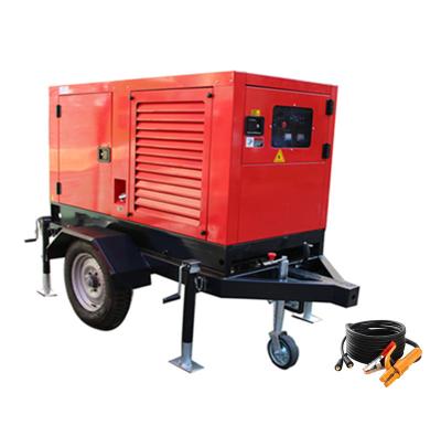 China Lincoln 400a 500a 600amps Diesel Generator Welding Machine Trailer Mounted Multi Process for sale