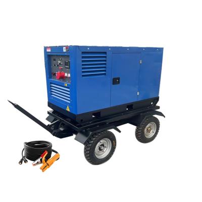 China 40hp Engine Driven Diesel Welding Plant DC AC Generating Set 400 – 450 APMS 80% Duty Cycle for sale