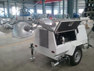 China 4kw to 15kw mobile trailer portable lighting tower generator for sale