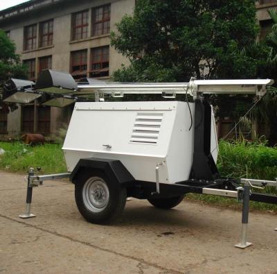 China 5kva to 20kva mobile trailer construction light tower generator for sale