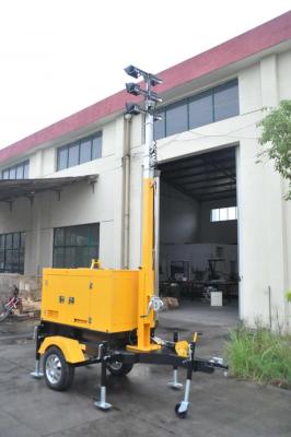 China Trailer Mobile Light Tower Generator , Inflatable Lighting Tower With 4kw To 10kw for sale