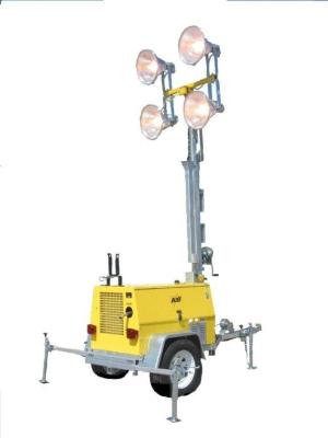 China 3 Phase Light Tower Generator Lcd Display High Mast Light Tower for sale