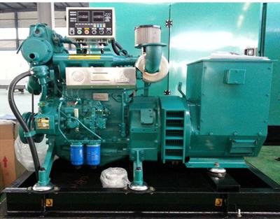 China Marine Engine Genset Diesel Generator 1500rpm Salt Sea Water Cooled for sale
