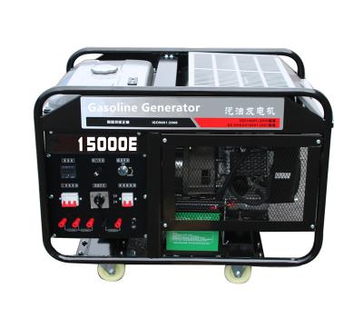 China Chongqing Power Electric 15kw portable gasoline generator set air cooling engine 2 cylinder for sale