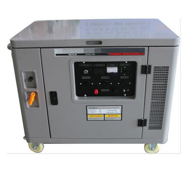 China Small silent air cooled 7500w portable gasoline generator mobile genset engine single phase for sale