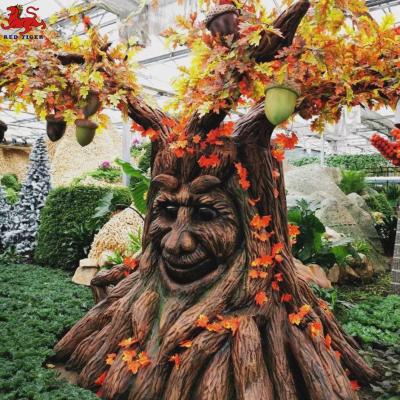 China Large Garden Animatronic Plant Sculpture Decoration Park Talking Tree For Sale for sale