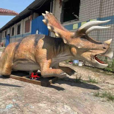 中国 ジュラ紀の世界恐竜テーマ展示リアルなアニマトロニクス恐竜トリケラトプス モデル 販売のため