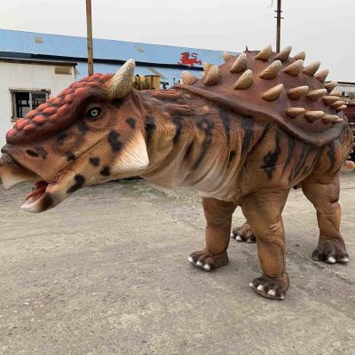 China Natural Color Realistic Dinosaur Costume Manual Control Ankylosaurus Costume for sale