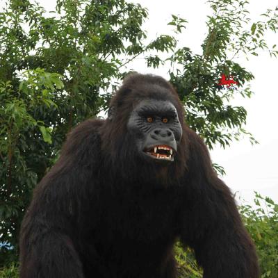 China Outdoor Realistic Animatronic Animals Gorilla Model Natural Color for sale