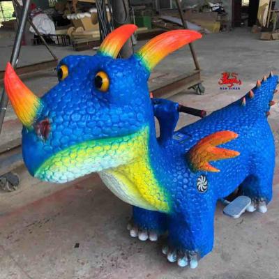 China Money Making Animatronic Rides , Realistic Dino Ride with Alive Roaring Sound for sale