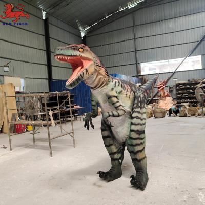 China Life Size Velociraptor Realistic Dinosaur Costume For Stage Show for sale