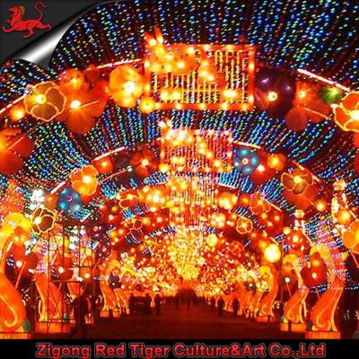 China Theme Park Chinese Festival Lantern Sunproof Zigong Lantern for sale
