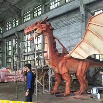 China Mechanical Animatronic Dragons Waterproof Theme Park Dinosaur for sale
