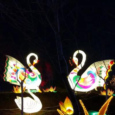 China 50cm-30m Chinese Festival Lantern , Show Silk Outdoor Lanterns for sale