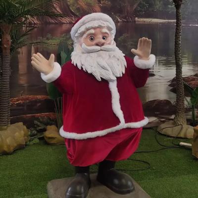 China Indoor Animated Father Christmas Life Size Decoration Santa Claus Model for sale